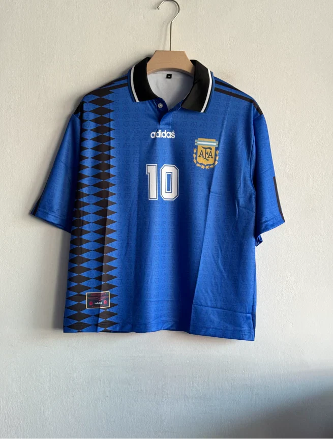 ARGENTINA 1994 AWAY KIT MESSI FIVESLEEVE POLO