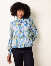 Pussybow Puffball Top