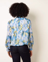 Pussybow Puffball Top