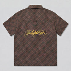 Camisa WhatUp Men Cuadros Boxy Brown