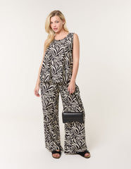 Leaf Print Vest and Trouser Set