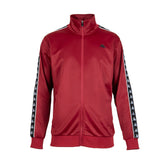 Chaqueta Full Zipper Men Burgundy Black White