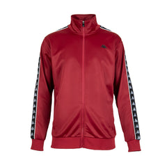 Chaqueta Full Zipper Men Burgundy Black White
