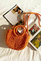 Crochet Club Bag - Orange