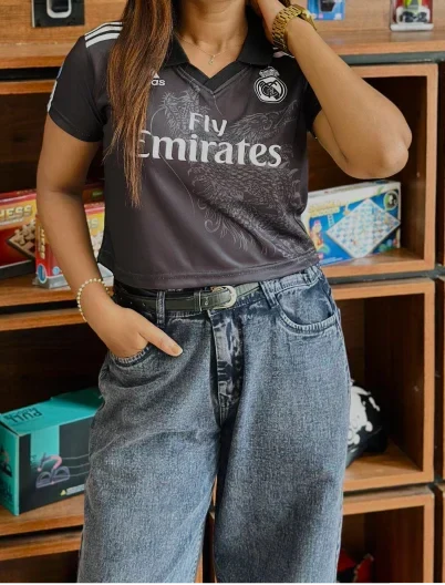 CROP TOP REAL MADRID 2014 THIRD KIT RONALDO