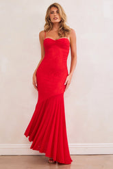 Don't Wait Up Maxi Dress - Red