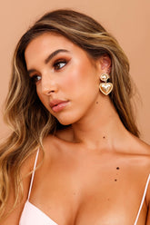 Heart Charm Earrings