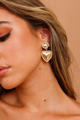 Heart Charm Earrings
