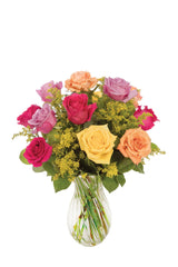 Multicolor Bright Rose Bouquet bloomexusa