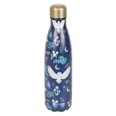 Night Flight Owl Print Metal Water Bottle π¬π§