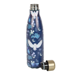 Night Flight Owl Print Metal Water Bottle π¬π§