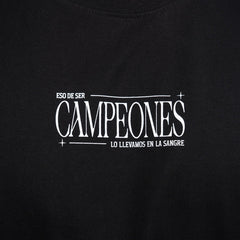 Polera Colo-Colo Urbano "CAMPEONES" Negro