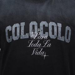 Polera Colo-Colo Urbano "Para Toda la Vida" Negro
