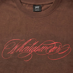 Polera WhatUp Men Boxy Logo Brown Red