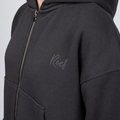 Polerón Full Zipper Reef Women Dark Grey