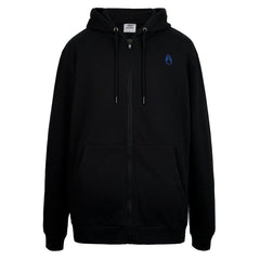 Polerón Nixon Men Full Zipper Iguana Black