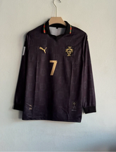 PORTUGAL 2026 BLACK KIT RONALDO FULLSLEEVE POLO PREMIUM PRINTED
