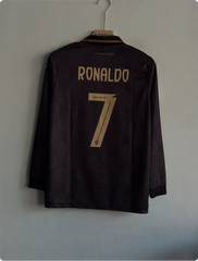 PORTUGAL 2026 BLACK KIT RONALDO FULLSLEEVE POLO PREMIUM PRINTED