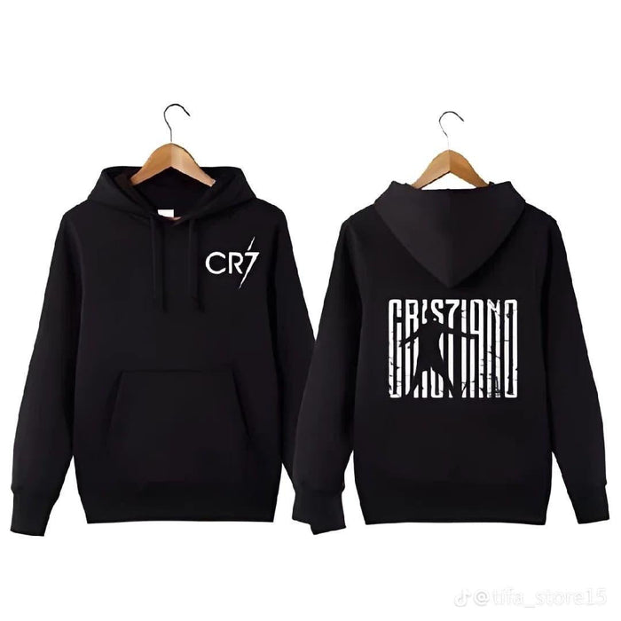 Premium quality black CR 7 Special hoodie Printed