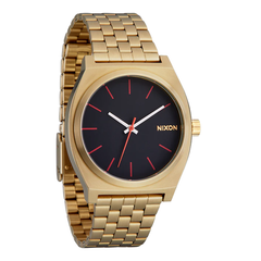 Reloj Time Teller Yellow Gold Black Red