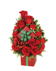 Shimmering Bright Holiday Gift Box bloomexusa