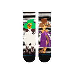 Stance Sock Willy Wonka Oompa Loompa Black White