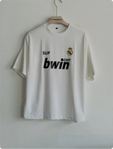 TSHIRT REAL MADRID RONALDO WHITE FIVESLEEVE