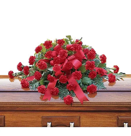 Warm Regards Casket Spray bloomexusa