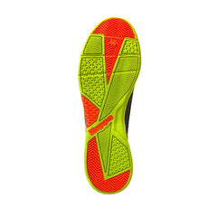 Zapatilla Fútbol Men Kombat Player Base Black Neon Green Indoor