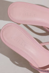 Heeled Sandal  in Blush Pink