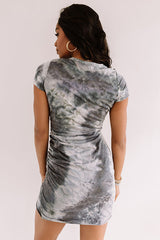 Best In Class Tie Dye Dress In Charcoal
