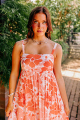 Hula Happiness Midi In Peach