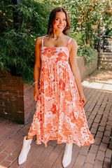 Hula Happiness Midi In Peach