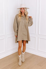 Major Icon Tunic Dress In Sage