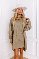 Major Icon Tunic Dress In Sage