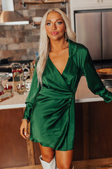 Forever First Class Wrap Mini Dress