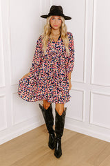 Tea Garden Babydoll Dress in Black