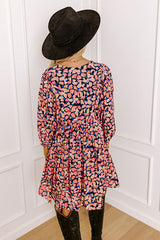 Tea Garden Babydoll Dress in Black