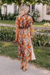 Vineyard Charm Satin Midi in Copper