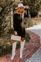 Manhattan Chic Knit Sweater Dress