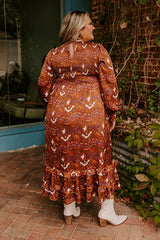 Harvest Hues Satin Midi Curves