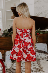 Rose Garden Romance Jacquard Mini Dress