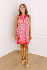 Lively Laughs Floral Mini Dress in Pink