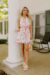 Sweet Meadows Floral Embroidered Mini Dress