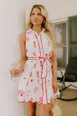 Sweet Meadows Floral Embroidered Mini Dress