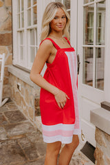 Picnic Chic Linen-Blend Mini Dress