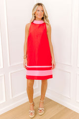 Simply Polished Color Block Mini Dress