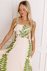 Tropical Bliss Cut Out Midi Dress