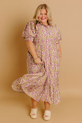 Falling For Floral Midi Dress Curves