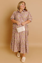 Falling For Floral Midi Dress Curves